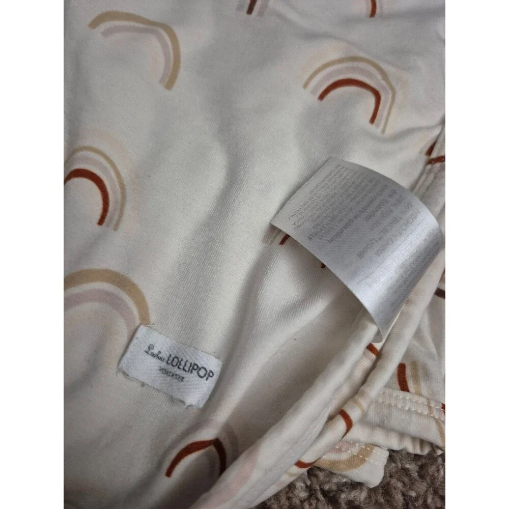 Loulou lollipop bamboo swaddle blanket rainbows